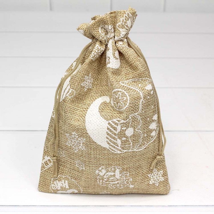 Мешочки из искусственного льна Мешочки из искусственного льна