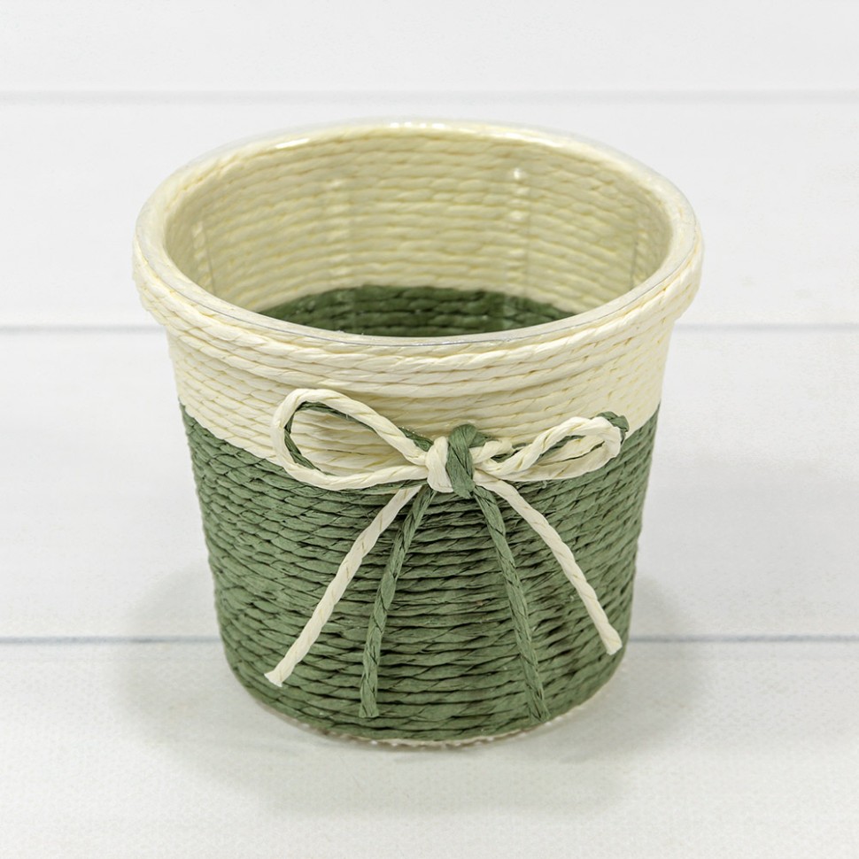 Кашпо плетёное  